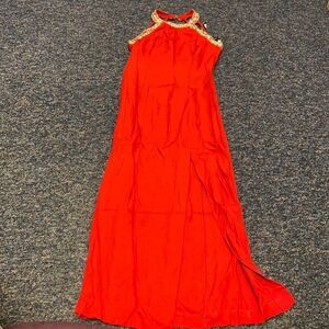 Late Edition Red Jeweled Gown Sz. 6